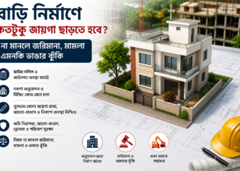বাড়ি নির্মাণের নিয়ম-কানুন: কতটুকু জায়গা ছাড়বেন, কত তলা করতে পারবেন